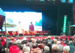 细雨助阵豫剧演出 村民热情不减