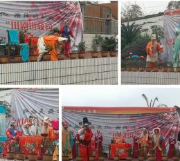 永川区2019“川剧进校园”吉安初中展演《五子图》弘扬“百善孝为先”传统美